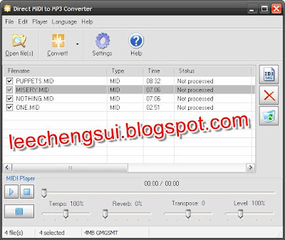 convert kar to mp3
